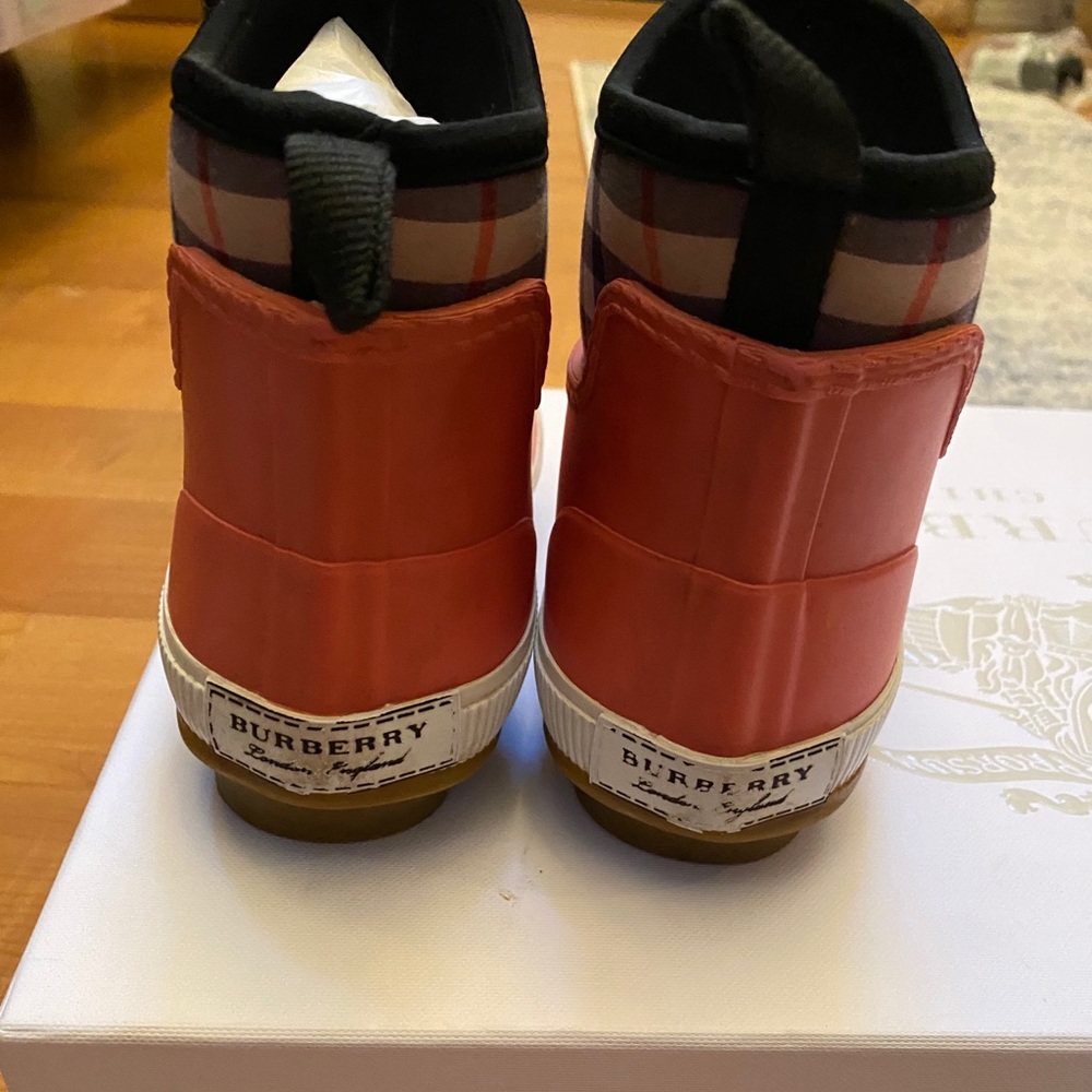 Burberry Kids Flinton Nova Check Rain Boots
